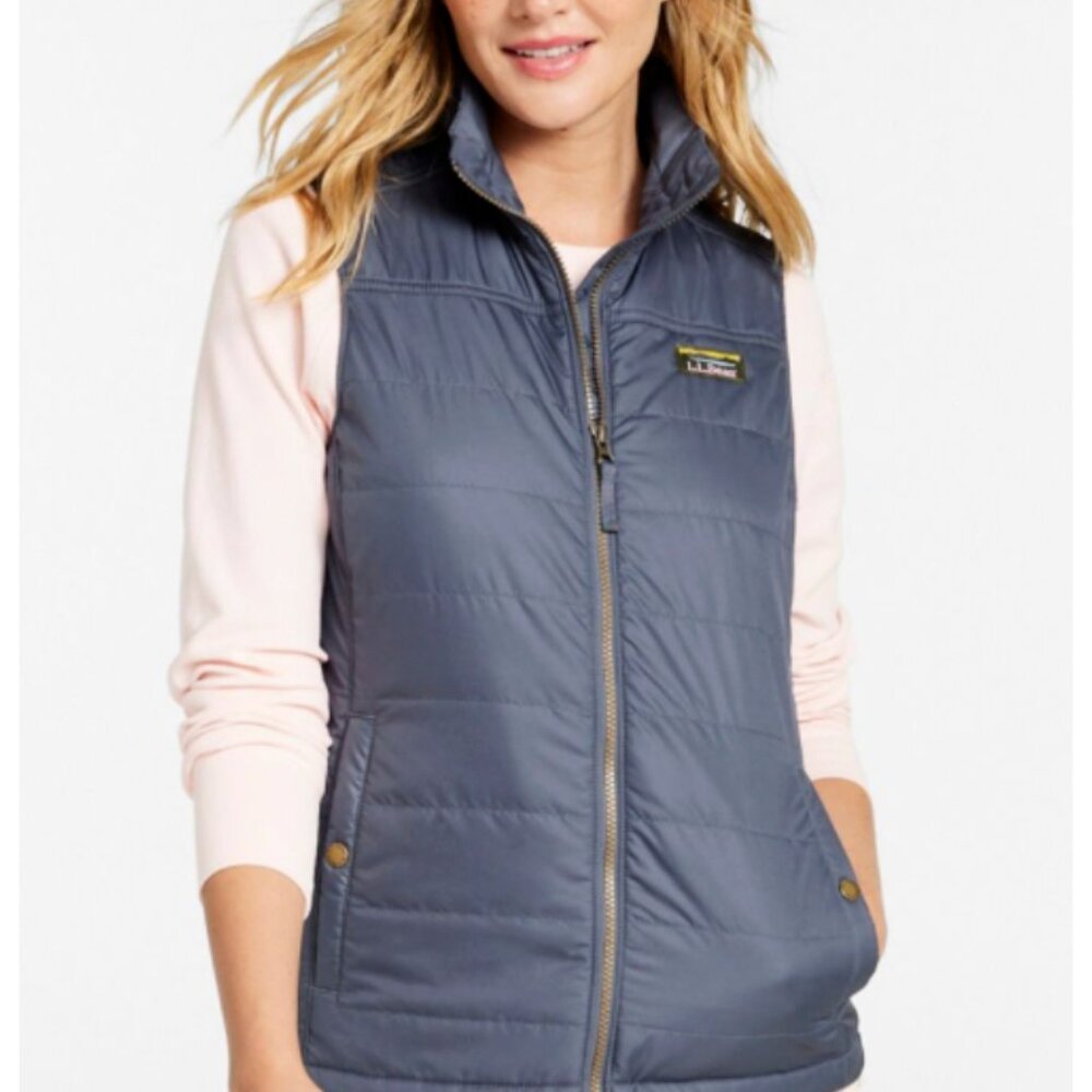 L.L. Bean Women's Blue Quilted Vest